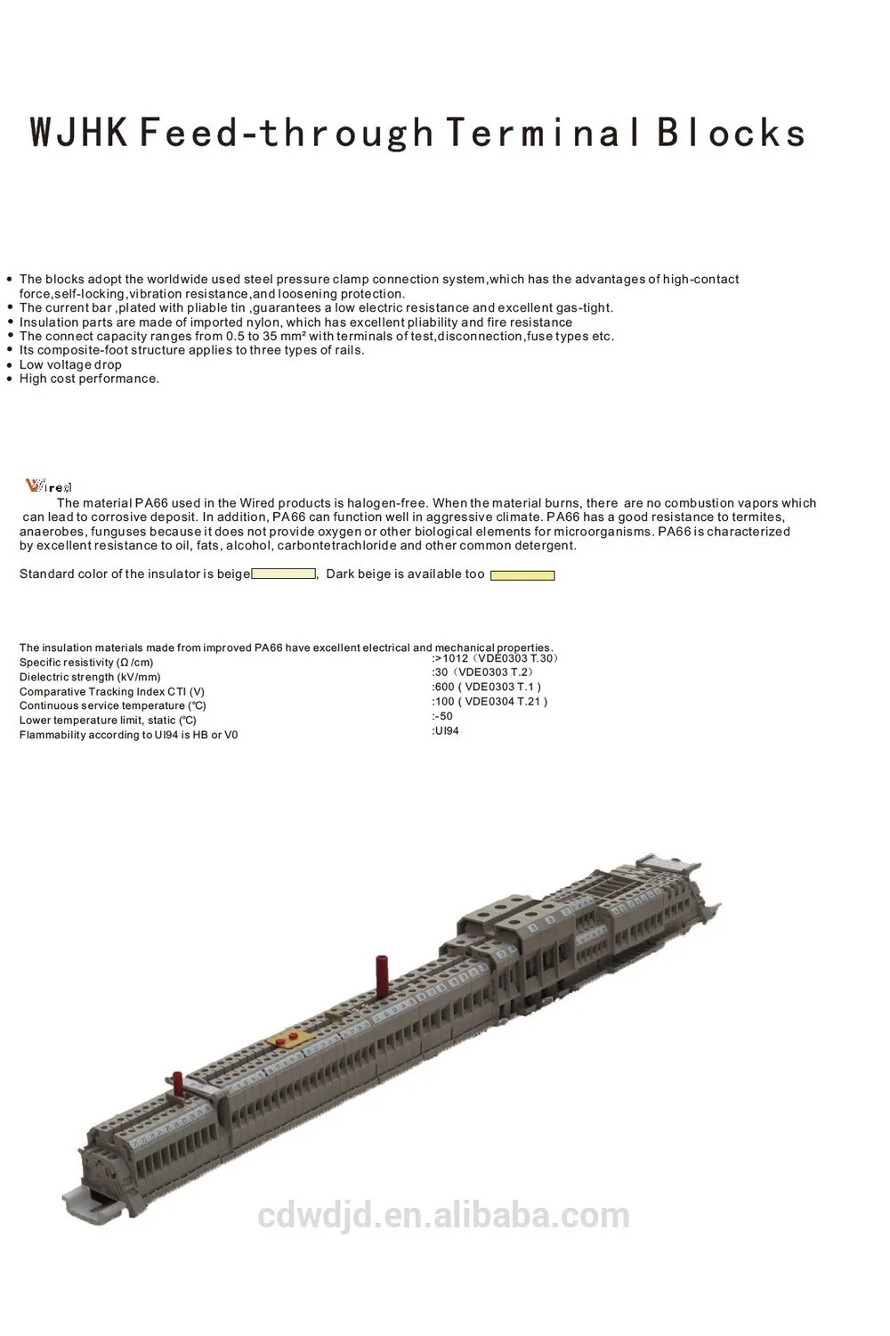 Modular And Fuse Terminal Blocks Wired Wjhk4fdld Double Deck Cage Terminla Block Connectors With