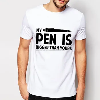 shirt shirts pen custom logos cool nice mens tee man funny yours bigger than sleeve short designs wholesale wide neck