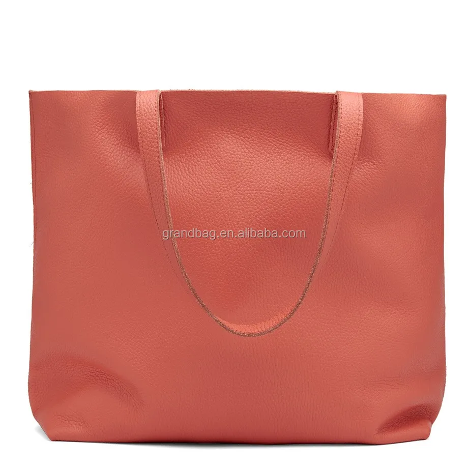 pebbled leather tote bag