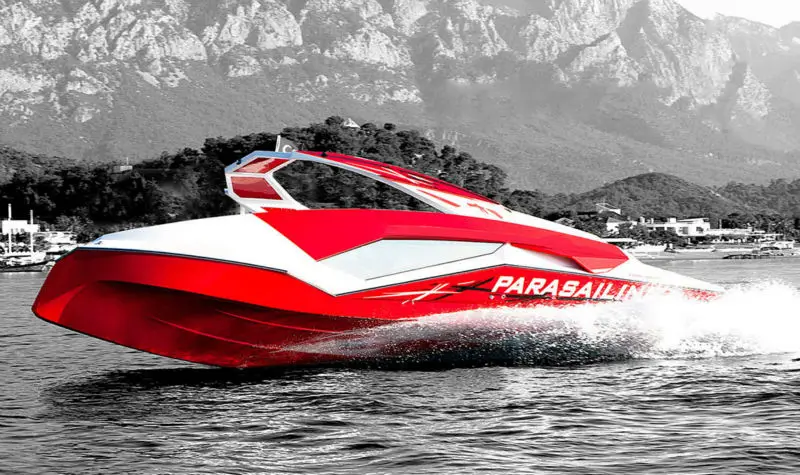 Dunia Timur bintang parasailing perahu , desain yang unik 