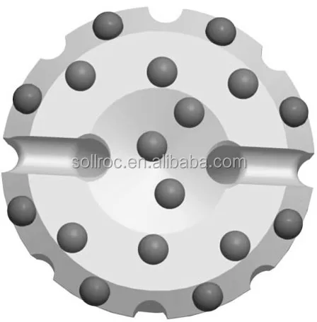 High-Efficiency DTH Drill Bit with Carburized Steel and Carbide for 57mm to 660mm Diameter Applications