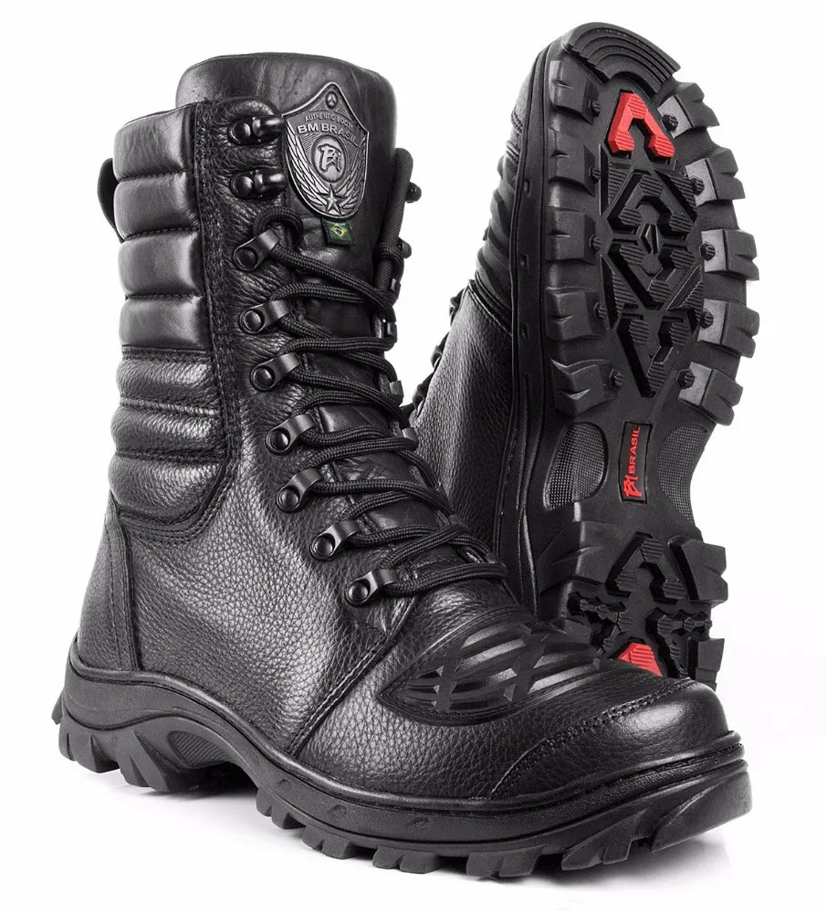 tactical leather boots