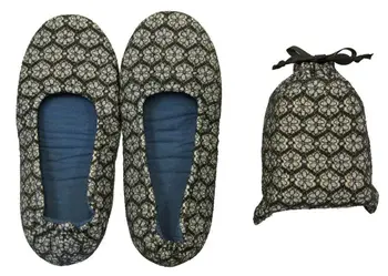 Pretty And Compact Foldable Slippers With A Pouch For Carrying Pretty And Compact Foldable Slippers With A Pouch For Carrying Convenience Ordinary Bottle Also