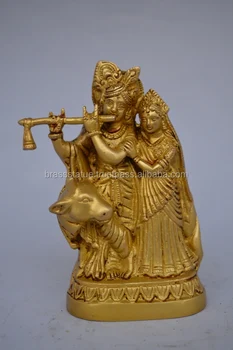 Gorgeous Radha Krishna Brass Statue A Unique Handmade Craft Buy