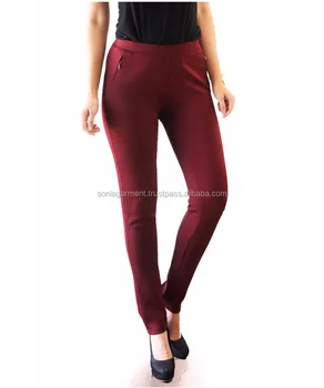 High Quality Slim Fit Office Latest Design Long Pants For Women