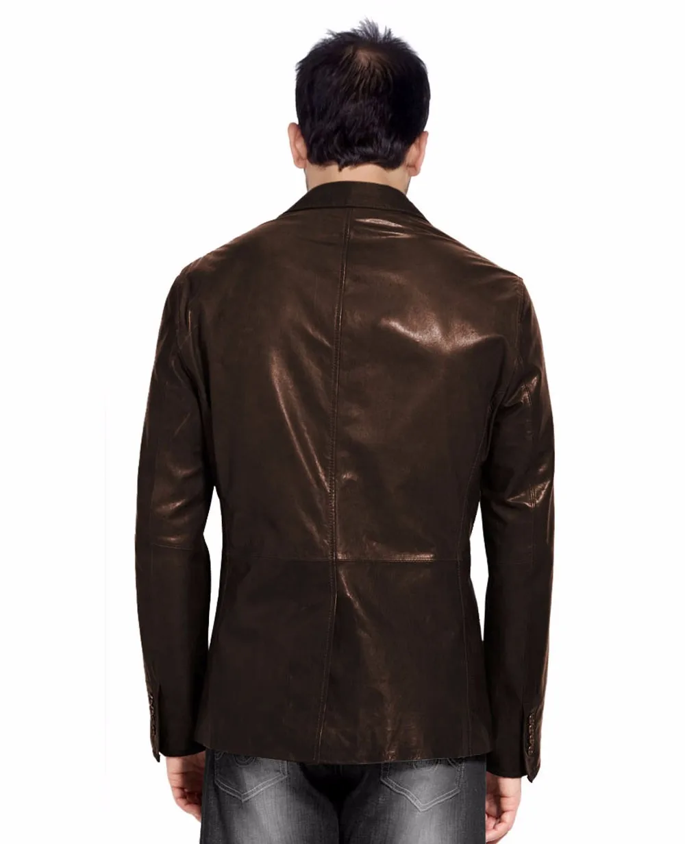 High Quality Coat Blazer Man Clothing With Factory Price Hunting Leather Jackets , Buy Newest Style High Quality Fashion Men Leather Blazer,Mens