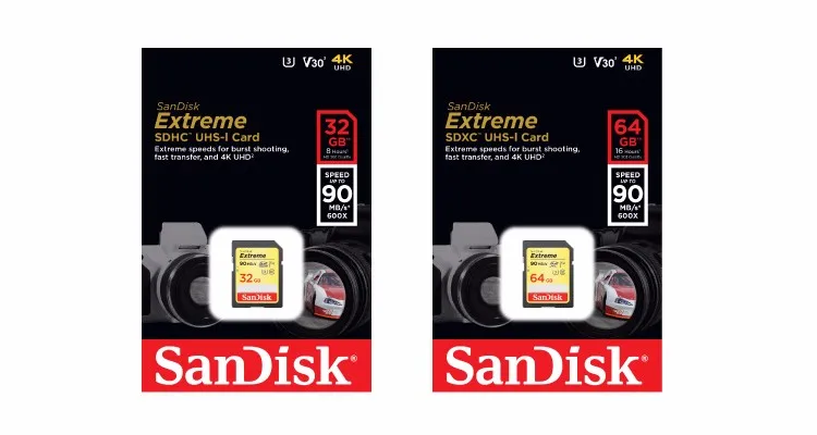 100% Original SDSDXV6 64GB 90MB/s SanDisk Extreme SD Memory Card - ANKUX.COM