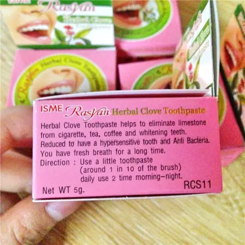 
6pcs HERBAL CLOVE TOOTHPASTE REDUCED HYPERSENSITIVE TOOTH WHITENING TEETH 
