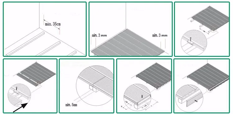 laminate flooring outdoor faux wood flooring wpc wood composite decking 