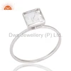Wholesale Solid White Gold Crystal Quartz Gemstone Engagement Ring Manufacturer of Customized Jewelry
