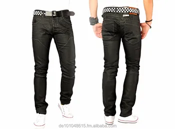 black designer jeans