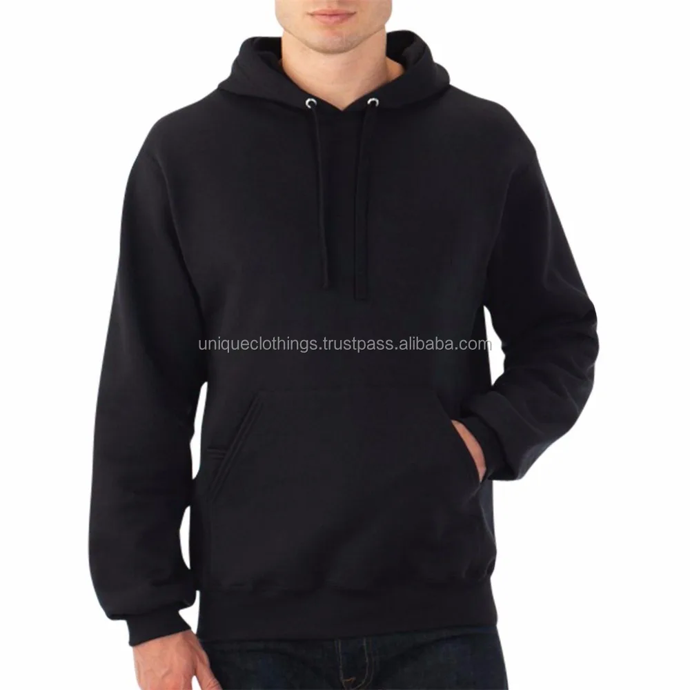 blank black hoodie