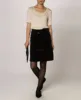 new women skater casual business skirt A-line leather skirt