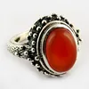 Virtual Orange Carnelian 925 Sterling Silver Ring, Gemstone Jewelry Manufacturers, Handmade 925 Silver Jewelry Exporter