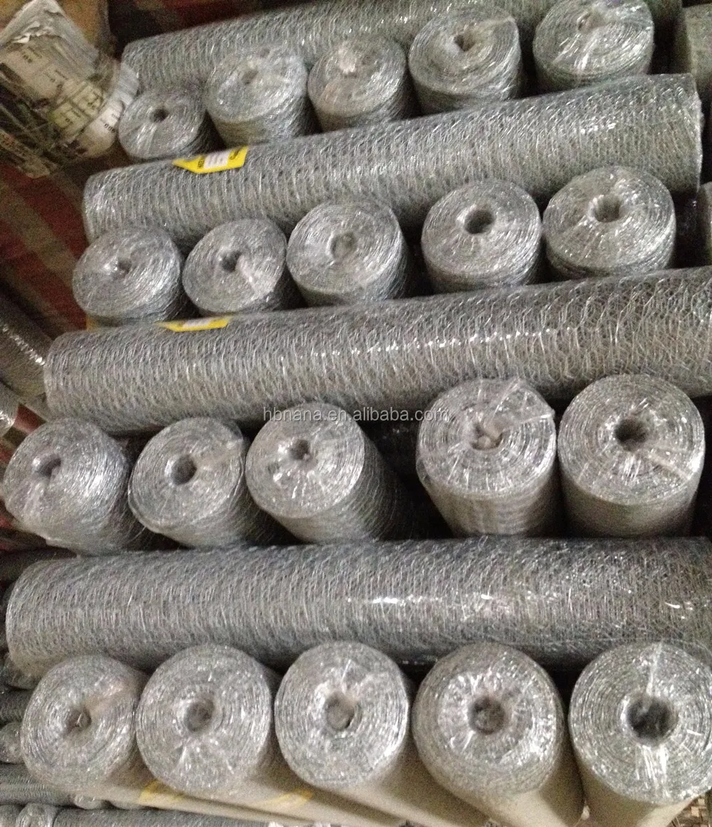 Chicken Wire Mesh Specifications / Pig Wire Mesh / Poultry Wire 1/2 Hex