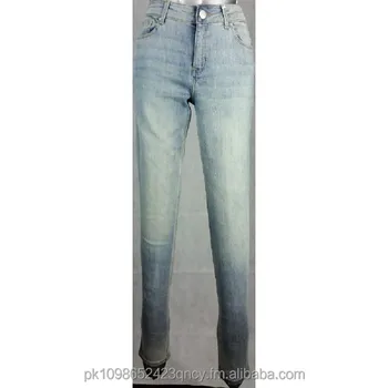 Light Sky Blue Slim Fit Comfort Stretch Ladies Jeans Skinny Denim