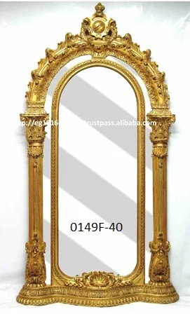 
entrance antique mirror, Carved frame ,silver leafs 