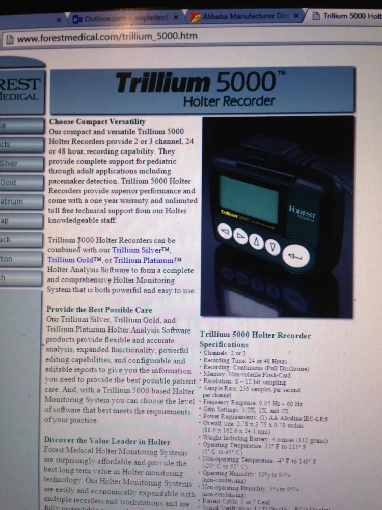 
Holter system and recorder 
