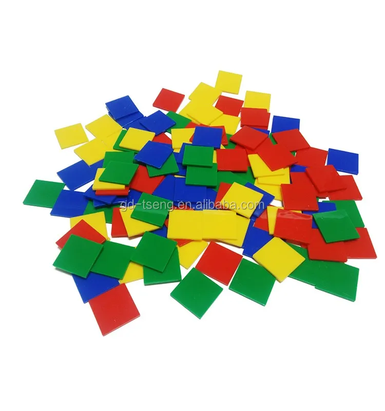 Square Inch Tiles Math GD-1000 Pcs Color Square Tiles/Math Manipulative Toy /Teaching Aid ...