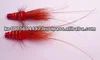 Red frances Salmon Tube flies
