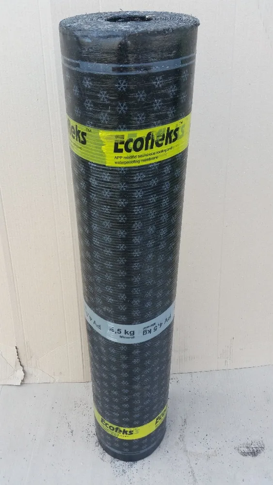 
Torch On Mineral Roofing Felt 4.5 Kg APP (Charcoal black mienral)8x1m Fibreglass 