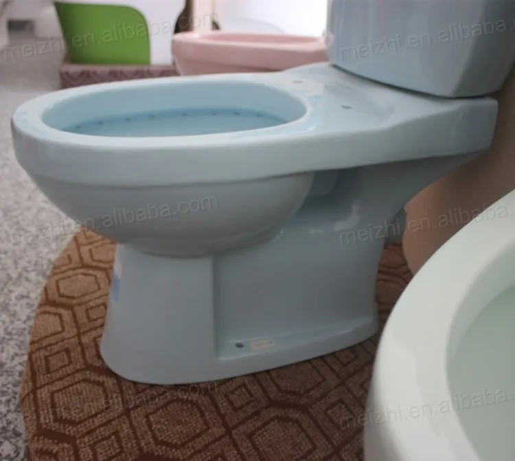 Ceramic Two Piece Blue Toilet Bowl Color Buy Toilet Bowl Color,Blue