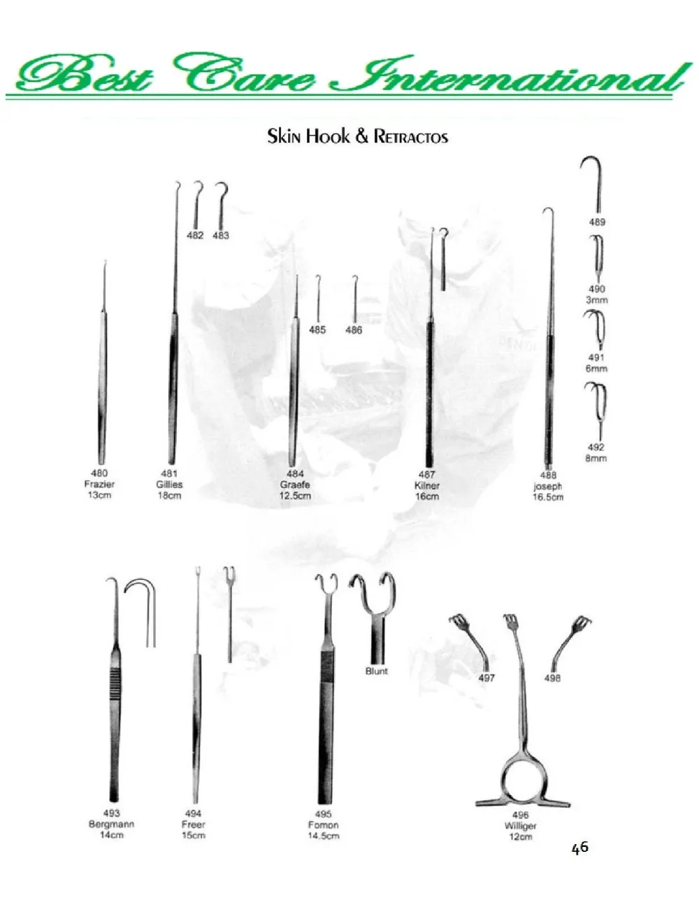 Joseph Skin Hook & Retractors 16.5cm Buy Surgical Instruments Skin