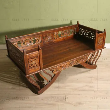 Living Room Furniture Two Seats Bench Sofa Buy Antique Teak Wood