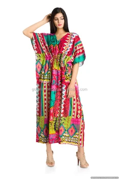 Indian Kaftan Kimono Sleeves Plus Size Long Maxi Dress Bikini Cover Throw Beach Cover Up Ikat Printed Caftan Buy Sexy Summer Maxi Dressladies Long