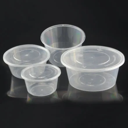 Microwavable Pp Container With Lid For Plastic Food Packaging Microwavable Pp Container With Lid For Plastic Food Packaging Grade Disposable Round Shape