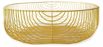 Large Metal Wire Basket Handmade Metal Wire Fruit Basket