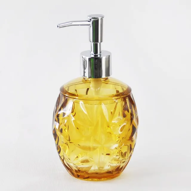 Amarillo Patrón De Diamante Brillante Accesorio De Baño Conjunto - Buy