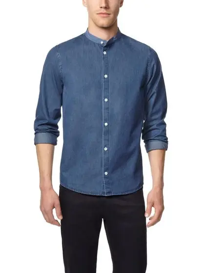 Denim Shirt Chinese Collar Shop, 50 