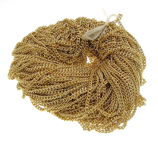 

6x4x1.2mm gold plated Aluminum Chains
