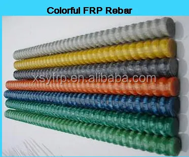 4.Epoxy Composite Fiberglass Rebar, FRP Fiberglass Threaded Rebar ,Glassfiber Rebar