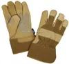 A B C grade cow leader with Red Gray Yellow Blue working gloves