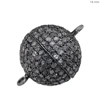 925 Sterling Silver Pave Diamond Connector Bead Cap Findings Jewelry Wholesale