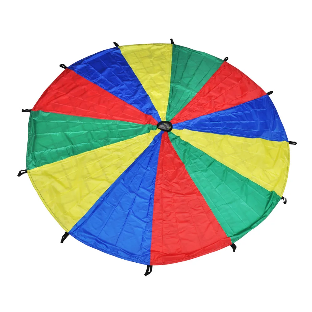 Gsi 6 Feet Kids Play Parachute Rainbow Parachute With 6 Handles In ...