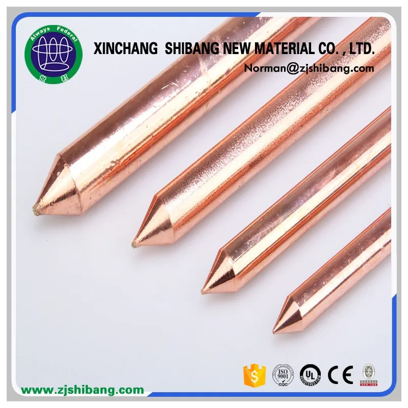 0.254mm Copper Thickness Grounding Rod For Earthing System Buy Grounding Rods,Copper,Thickness