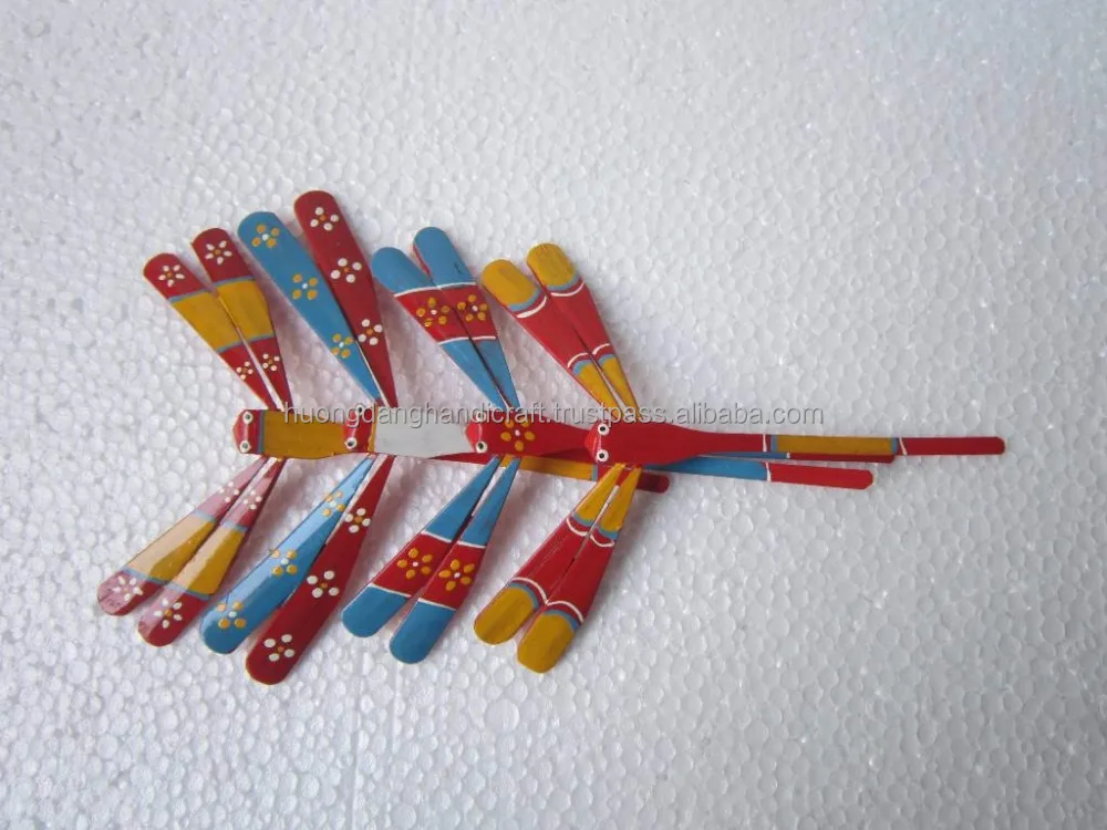 
Multicolor Bamboo balanced Dragonflies Vietnam 