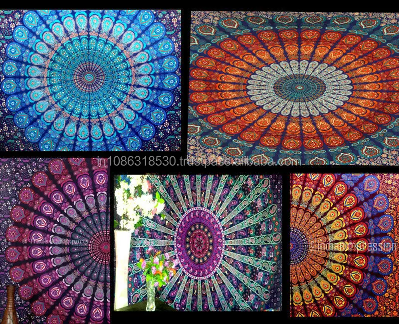 Königin Hippie Mandala Böhmische Wandbehang Boho Schlafraum Indische Tagesdecke