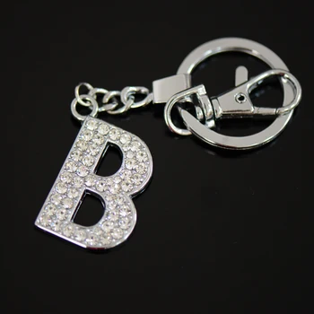 Diamante Letter B Keyring,Fancy Key Rings For Sale - Buy Alphabet ...