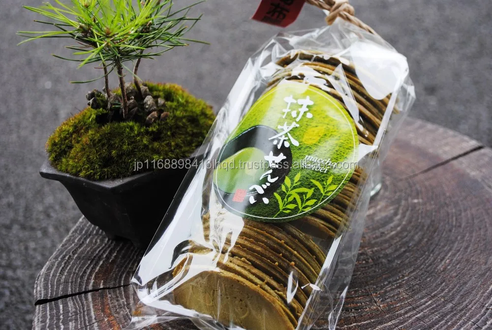 
Rich gourmet Japanese sweet best green tea MATCHA GREEN TEA SENBEI for birthday 