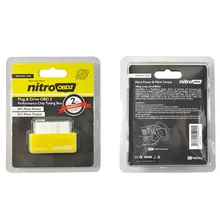 2016 Best Yellow Nitro OBD2 Benzine Car Chip Tuning Box Plug And Drive NitroOBD2 For Benzine / Gasoline Cars From 1996