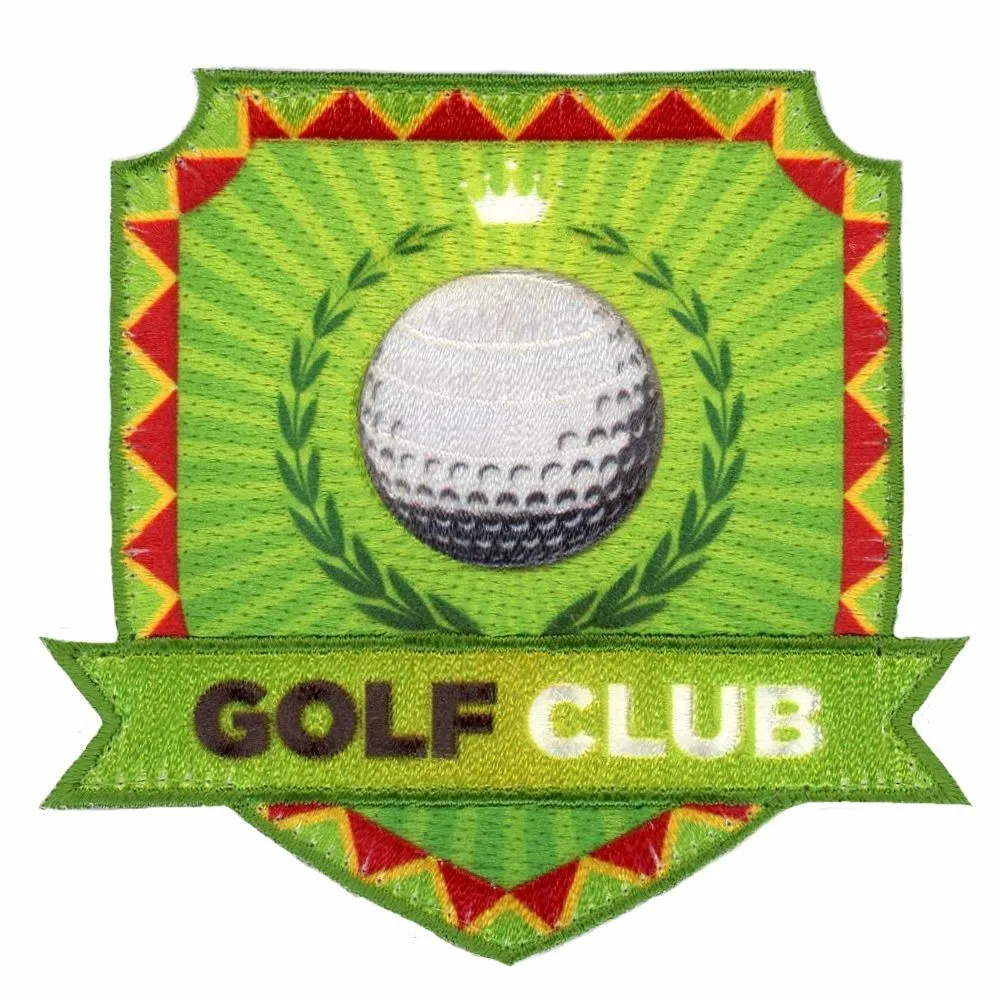 Embroidered Sublimation Custom Iron On Style Golf Patch For Sport ...