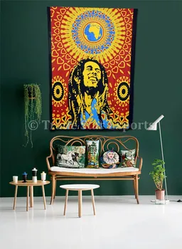 Twin Hippie Bob Marley Tapestries Gypsy Throw Bohemian Wall