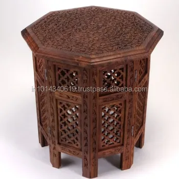 Wooden Table - Buy Wood Coffee Table,Indian Carved Wooden Table,Antique