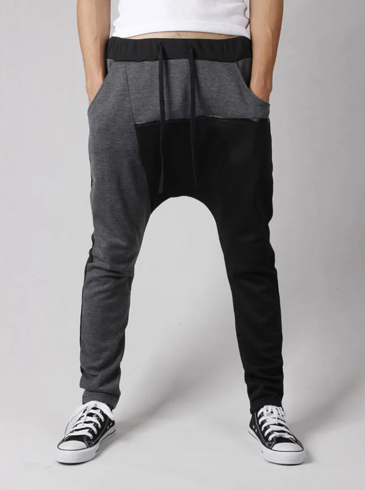 drop crotch sweatpants mens