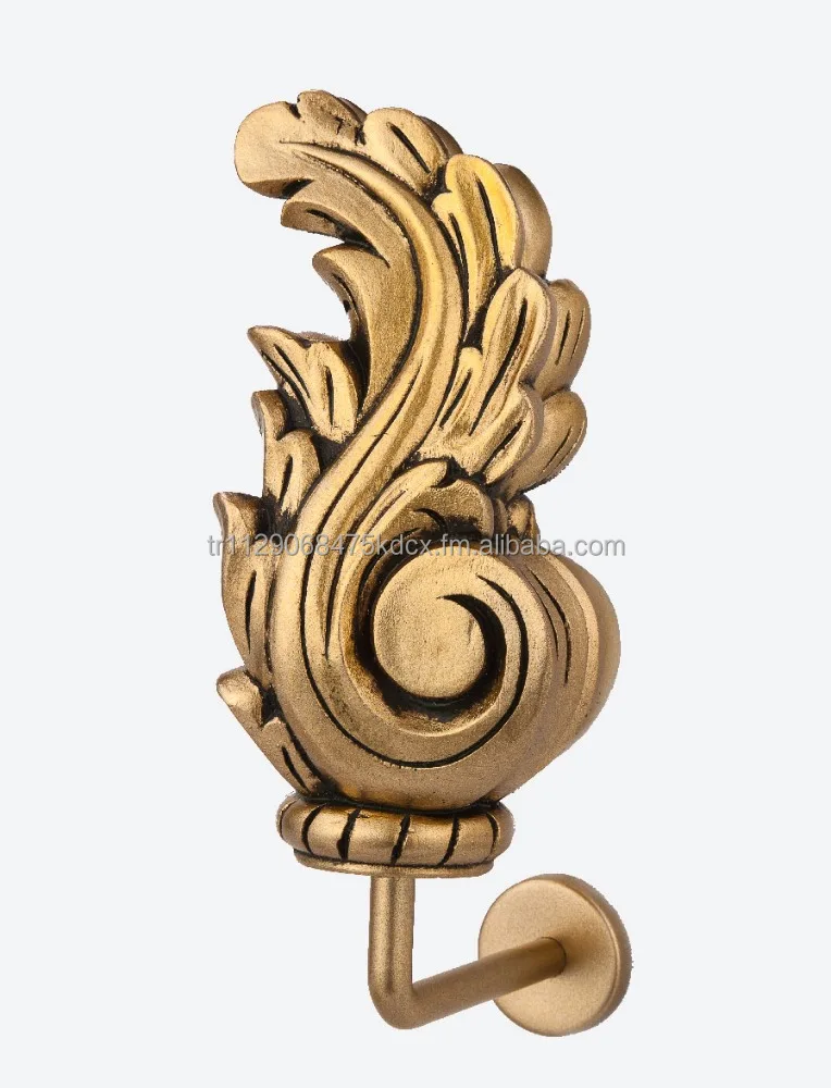 Golden Metal For All Series Tiebacks Holdbacks Curtain Poles Rods