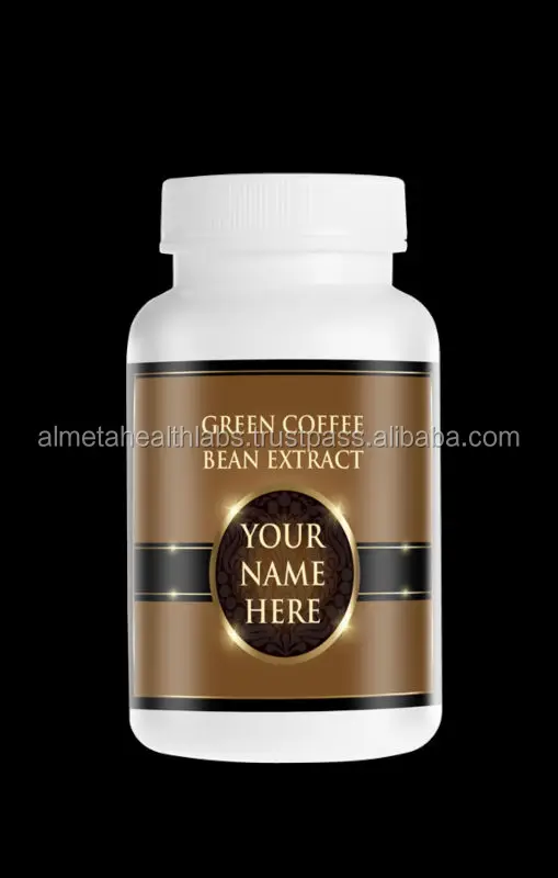 Green coffee bean label